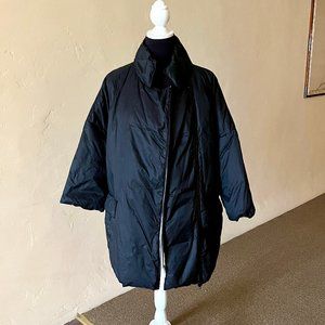 Joe Fresh Crop 3/4 Sleeve Puffer Jacket Black  L